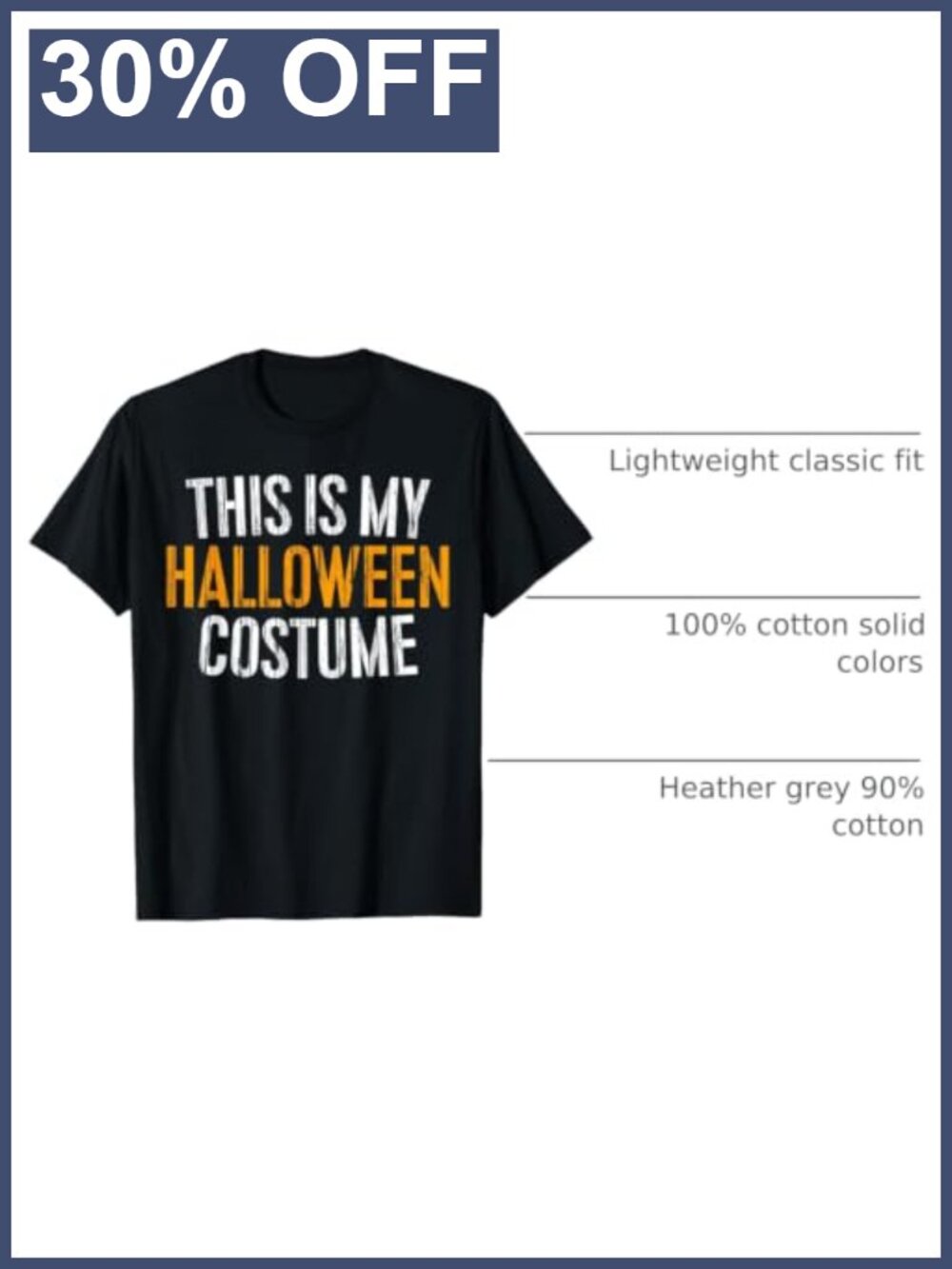 Funny Halloween Costume T-Shirt - Picture 2 of 2